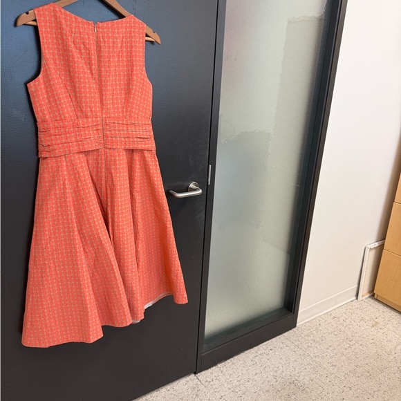 Laurel by Escada 8 EUC Orange A-Line Sweetheart Neck Mini Dress - Picture 12 of 16